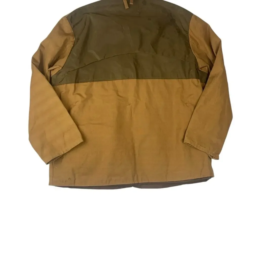 Field and Strem Vintage mens 2x hunting jacket duck saftbak 70s tan quilted